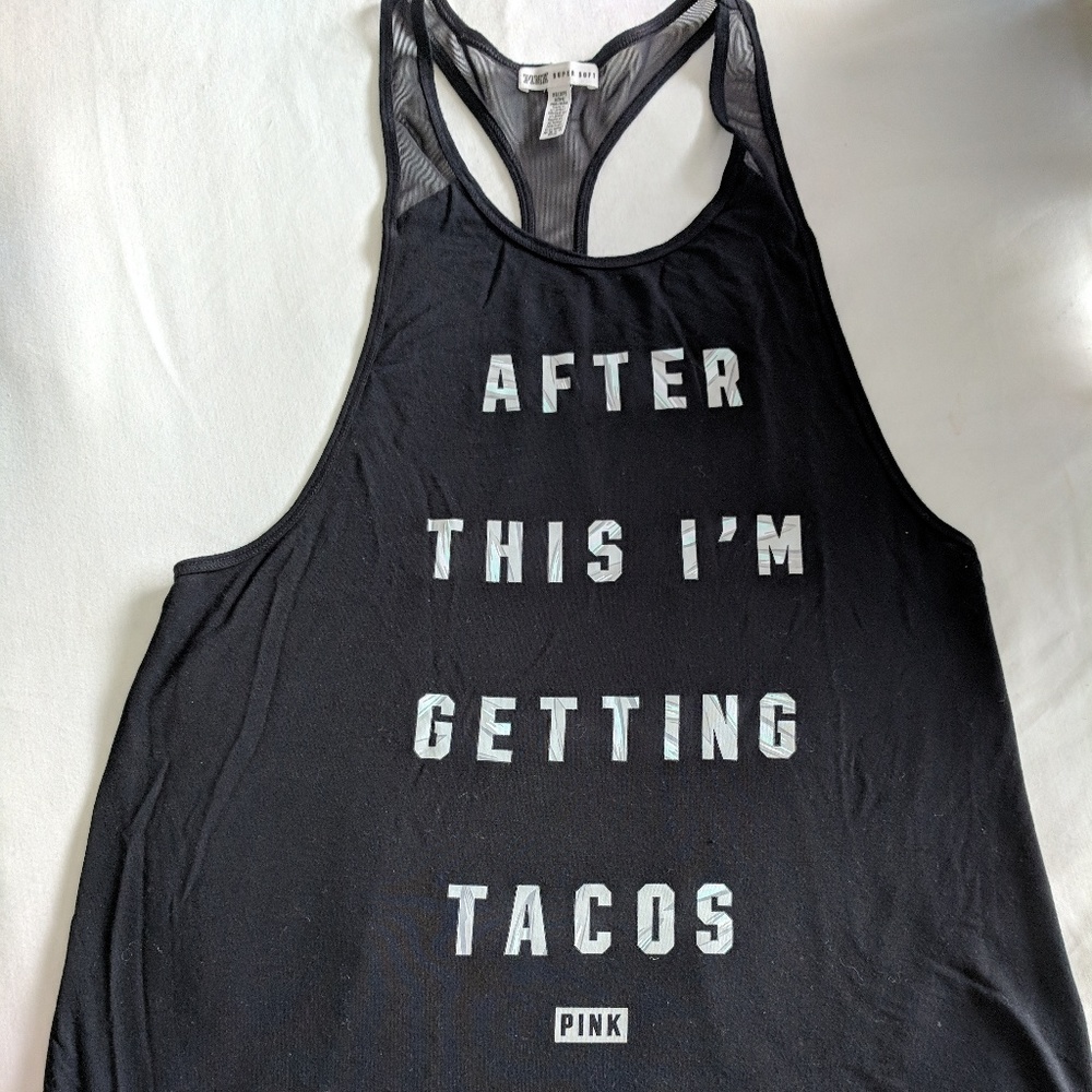 Pink 'After this I'm getting tacos' tank
